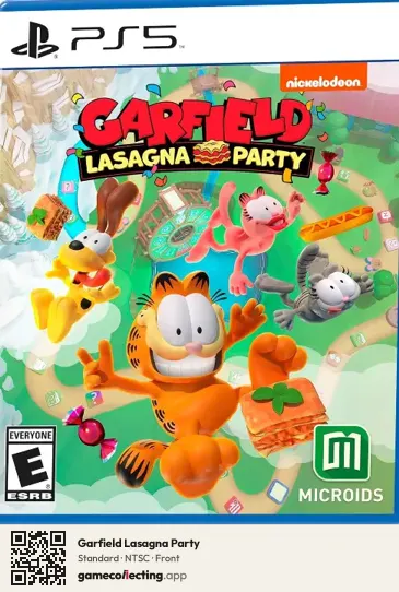 Garfield Lasagna Party PlayStation 5, NTSC box front