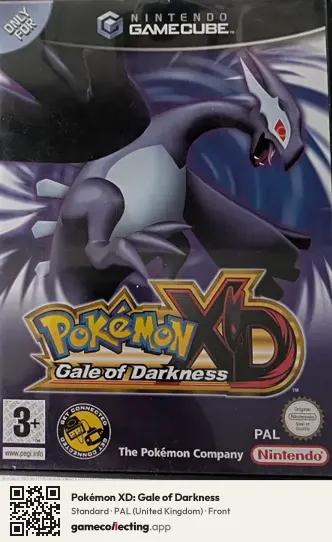 Pokémon XD: Gale of Darkness Nintendo GameCube, United Kingdom box front