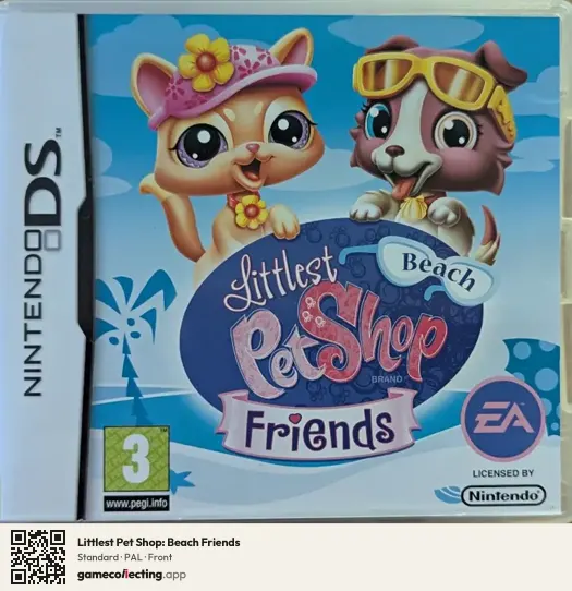 Littlest Pet Shop: Beach Friends Nintendo DS, PAL box front