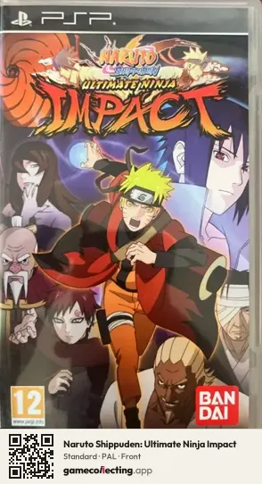 Naruto Shippuden: Ultimate Ninja Impact PlayStation Portable, PAL box front