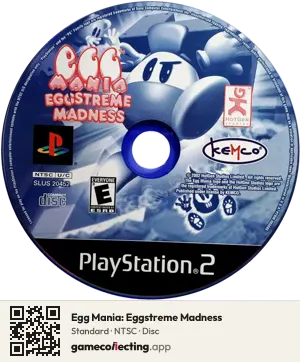 Egg Mania: Eggstreme Madness PlayStation 2, NTSC disc