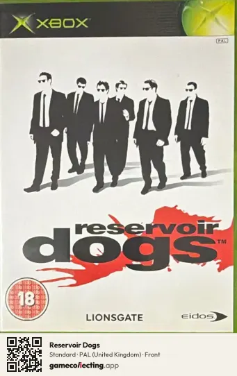 Reservoir Dogs Xbox, United Kingdom box front
