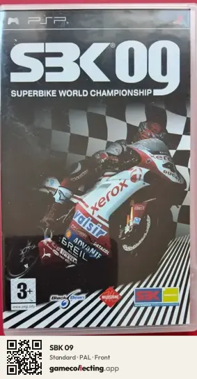 SBK 09 PlayStation Portable, PAL box front