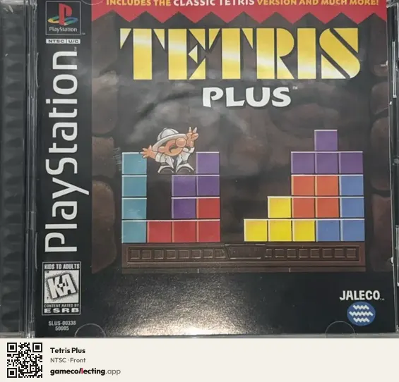 Tetris Plus PlayStation, NTSC box front