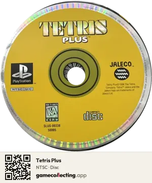 Tetris Plus PlayStation, NTSC disc