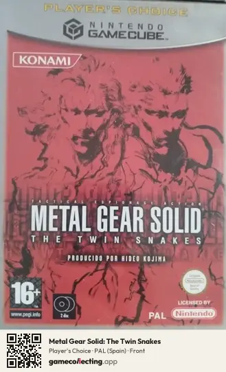 Metal Gear Solid: The Twin Snakes Nintendo GameCube, Spain box front