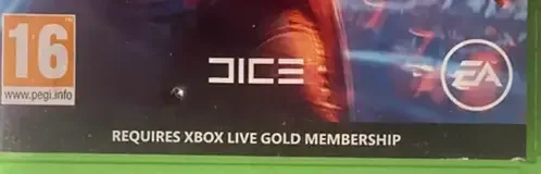 Battlefield V, the PEGI square on its front