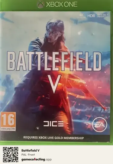Battlefield V Xbox One, PAL box front