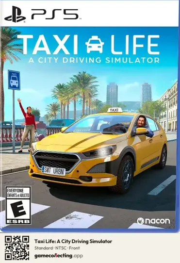 Taxi Life: A City Driving Simulator PlayStation 5, NTSC box front