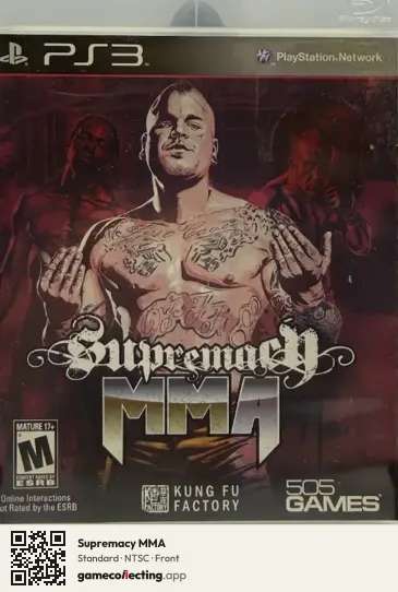 Supremacy MMA PlayStation 3, NTSC box front