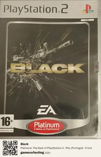 Black PlayStation 2, Portugal box front