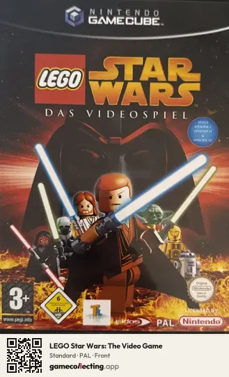 LEGO Star Wars: The Video Game Nintendo GameCube, PAL box front