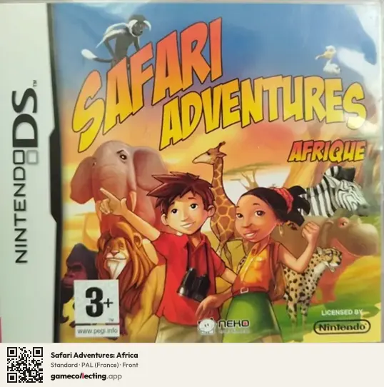 Safari Adventures: Africa Nintendo DS, France box front