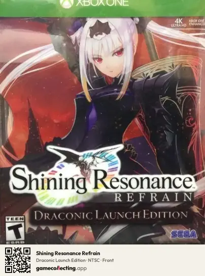 Shining Resonance Refrain Xbox One, NTSC box front