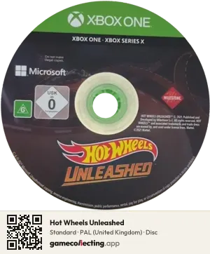 Hot Wheels Unleashed Xbox One, PAL disc