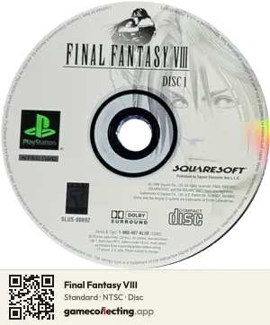 Final Fantasy VIII PlayStation, NTSC disc