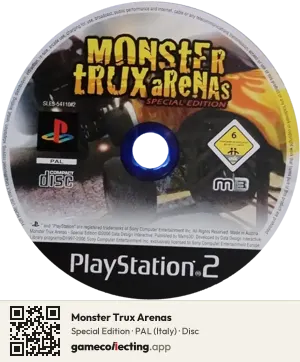 Monster Trux Arenas PlayStation 2, PAL disc