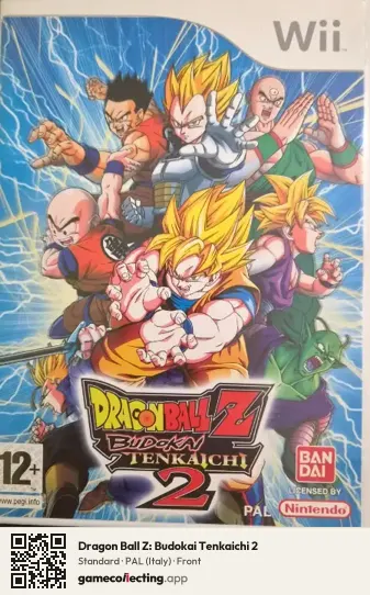 Dragon Ball Z: Budokai Tenkaichi 2 Nintendo Wii, Italy box front