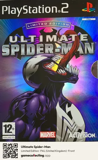 Ultimate Spider-Man PlayStation 2, United Kingdom box front