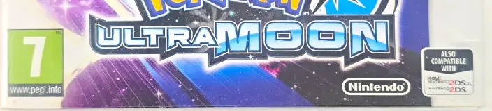 Pokémon Ultra Moon, the PEGI square on its front