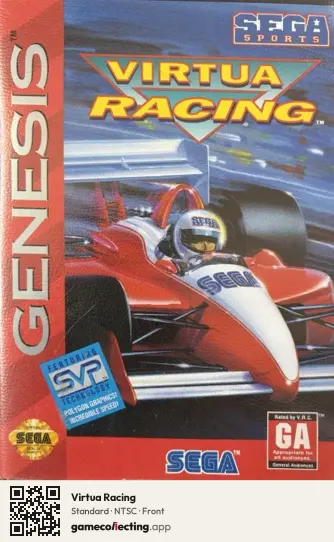 Virtua Racing Sega Mega Drive / Genesis, NTSC box front