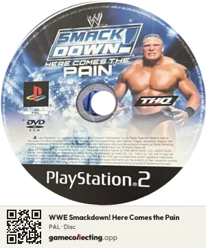 WWE Smackdown! Here Comes the Pain PlayStation 2, PAL disc