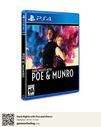 Dark Nights with Poe and Munro PlayStation 4, NTSC box front