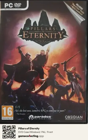 Pillars of Eternity Computer, PAL box front