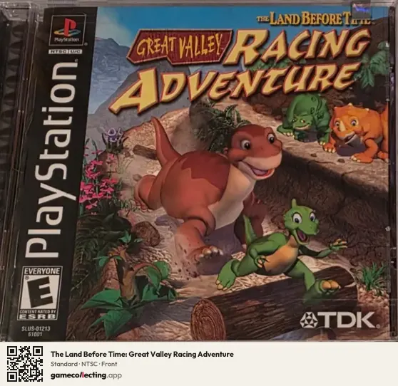 The Land Before Time: Great Valley Racing Adventure PlayStation, NTSC box front