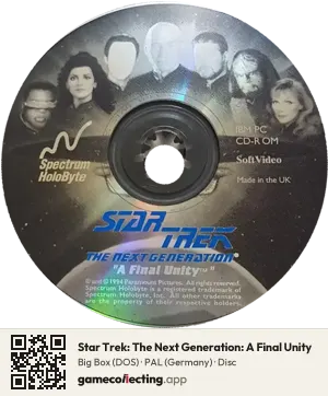 Star Trek: The Next Generation: A Final Unity Computer, PAL disc