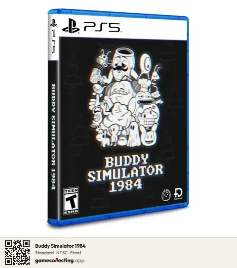 Buddy Simulator 1984 PlayStation 5, NTSC box front