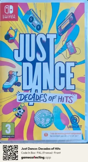 Just Dance: Decades of Hits Nintendo Switch, France box front