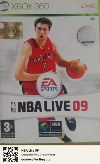 NBA Live 09 Xbox 360, Italy box front