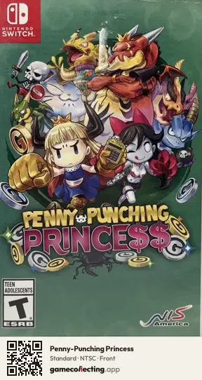 Penny-Punching Princess Nintendo Switch, NTSC box front
