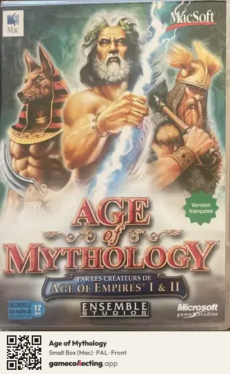 Age of Mythology Computer, PAL box front