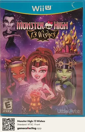 Monster High: 13 Wishes Nintendo Wii U, NTSC box front