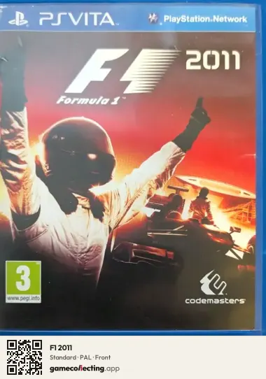 F1 2011 PlayStation Vita, PAL box front
