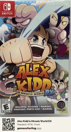 Alex Kidd in Miracle World DX Nintendo Switch, NTSC box front