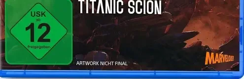 Daemon X Machina: Titanic Scion, the USK square on its front