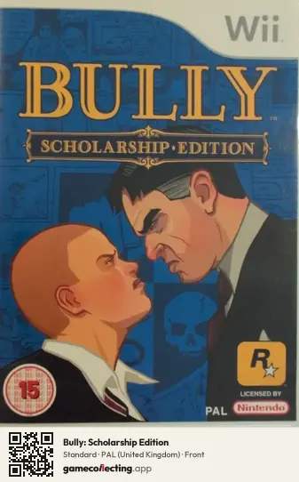 Bully: Scholarship Edition Nintendo Wii, United Kingdom box front