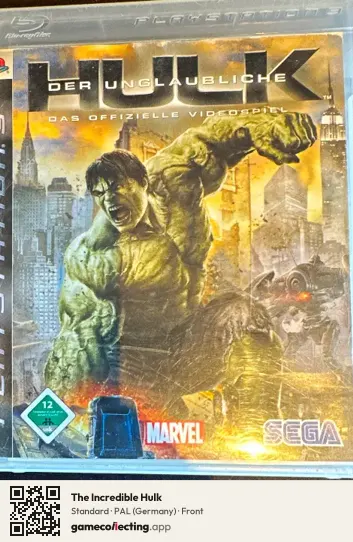 The Incredible Hulk PlayStation 3, Germany box front