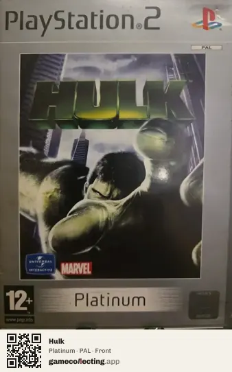 Hulk PlayStation 2, PAL box front