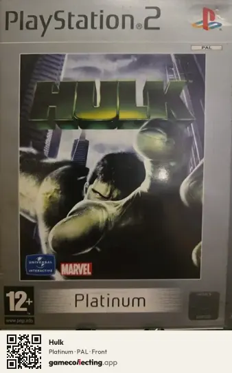 Hulk PlayStation 2, PAL box front