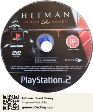 Hitman: Blood Money PlayStation 2, PAL disc