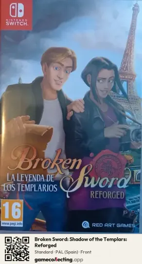 Broken Sword: Shadow of the Templars: Reforged Nintendo Switch, Spain box front