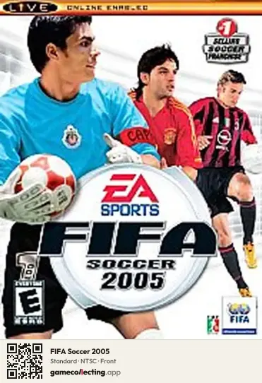 FIFA Soccer 2005 Xbox, NTSC box front