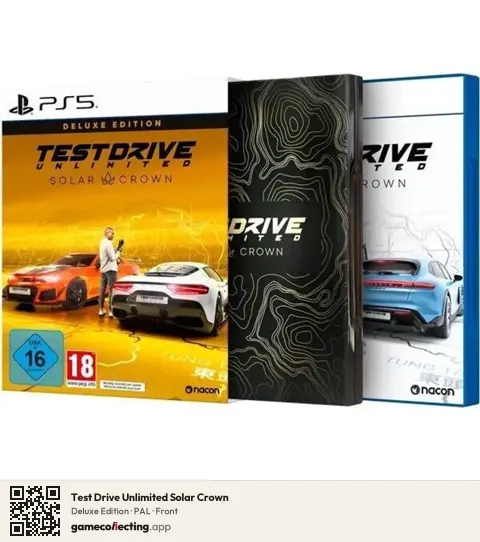 Test Drive Unlimited Solar Crown PlayStation 5, PAL box front