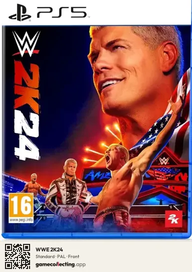 WWE 2K24 PlayStation 5, PAL box front