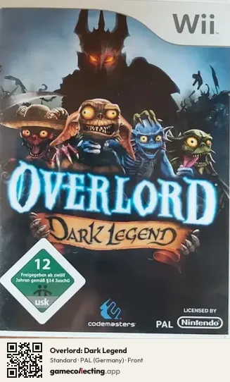 Overlord: Dark Legend Nintendo Wii, Germany box front