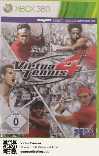 Virtua Tennis 4 Xbox 360, Germany box front